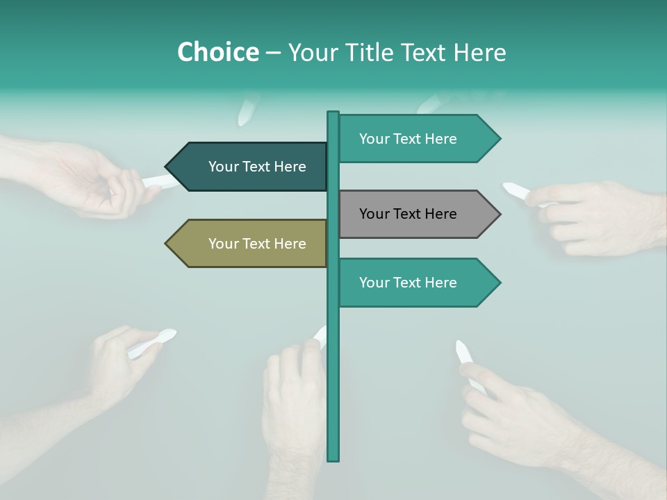 Green Copyspace Equipment PowerPoint Template