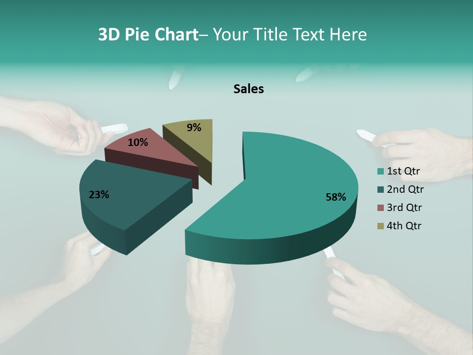 Green Copyspace Equipment PowerPoint Template