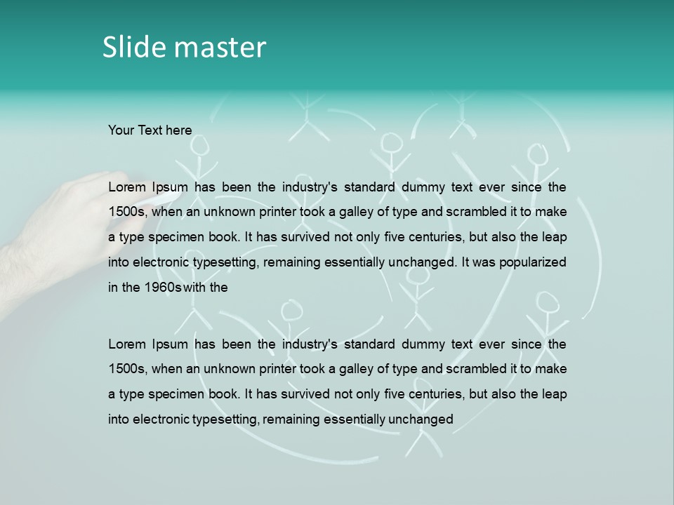 Concept Drawing Advertising PowerPoint Template