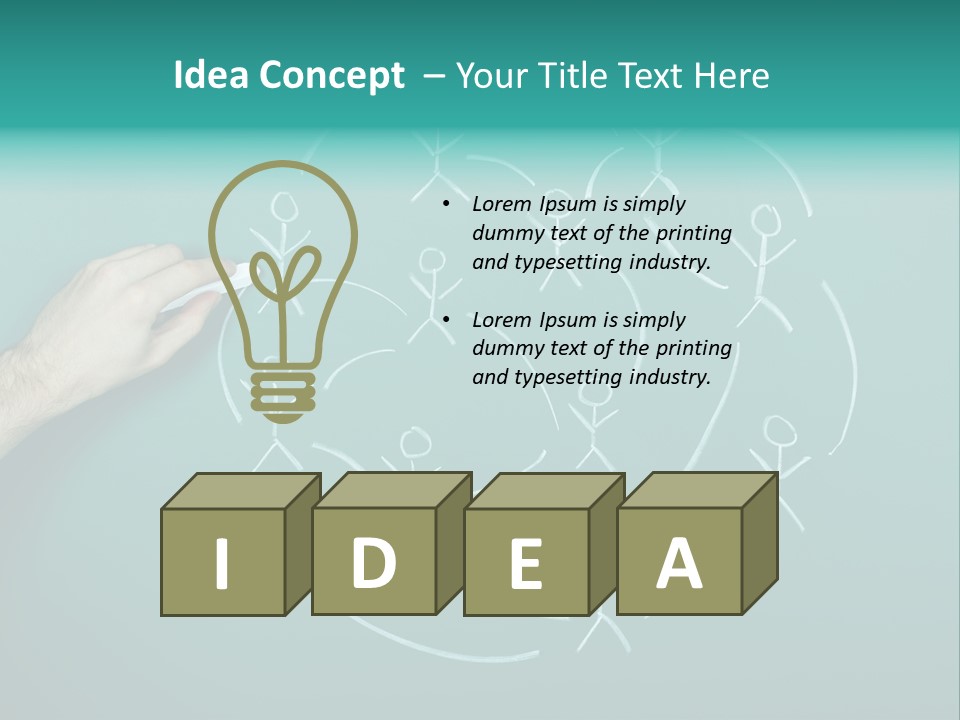 Concept Drawing Advertising PowerPoint Template