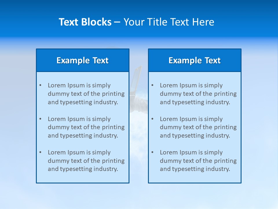 Dream Technology Cloudy PowerPoint Template