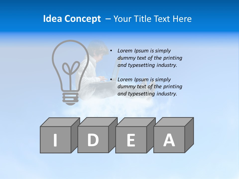 Dream Technology Cloudy PowerPoint Template