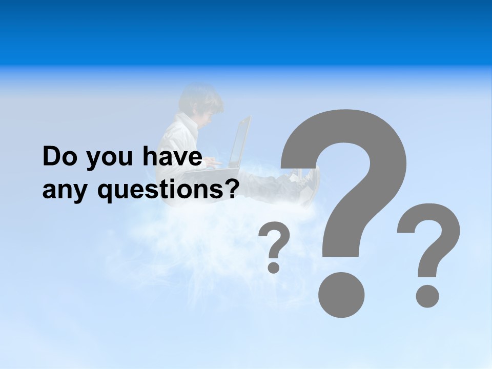 Dream Technology Cloudy PowerPoint Template