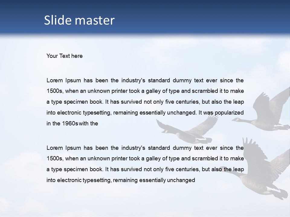 Beautiful Sky Summer PowerPoint Template