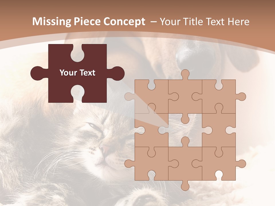 Single Dog Life PowerPoint Template