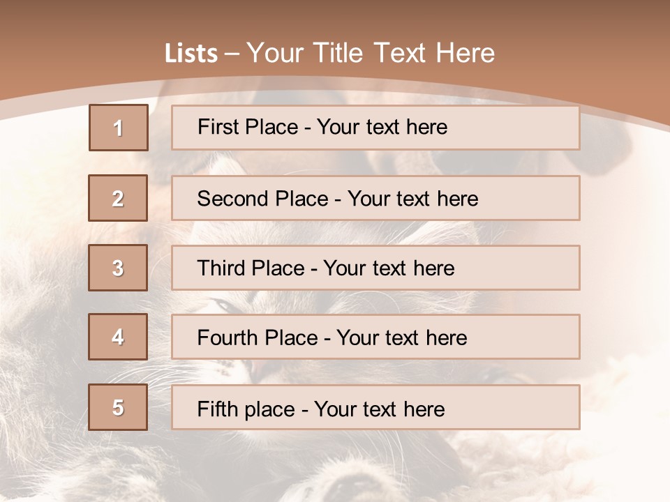 Single Dog Life PowerPoint Template