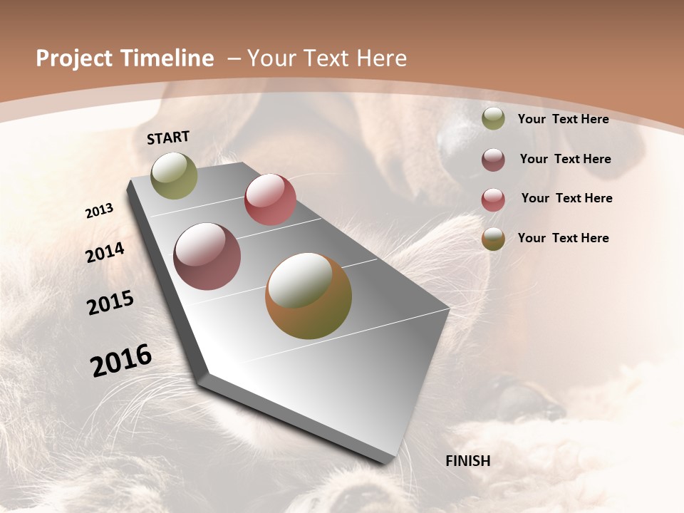 Single Dog Life PowerPoint Template