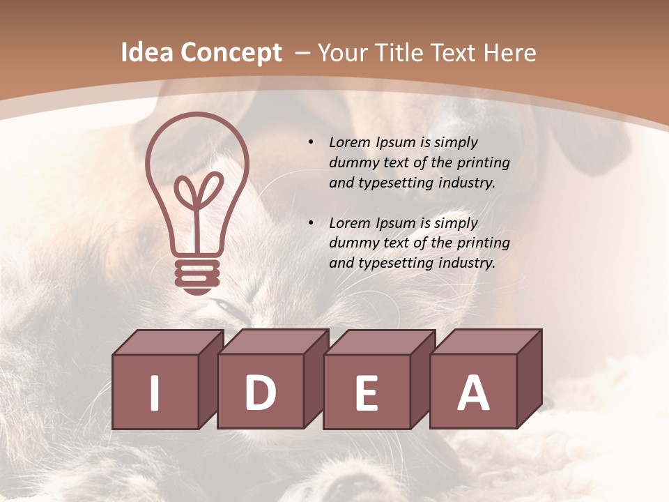 Single Dog Life PowerPoint Template