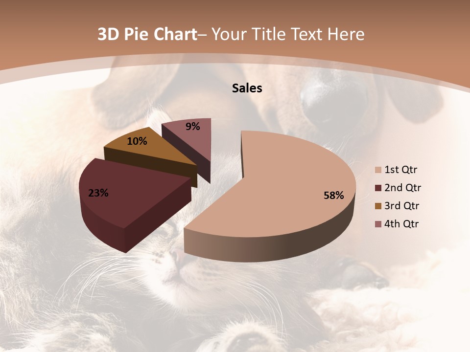 Single Dog Life PowerPoint Template
