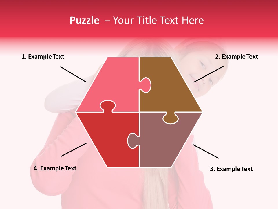 Two Child Laughing PowerPoint Template