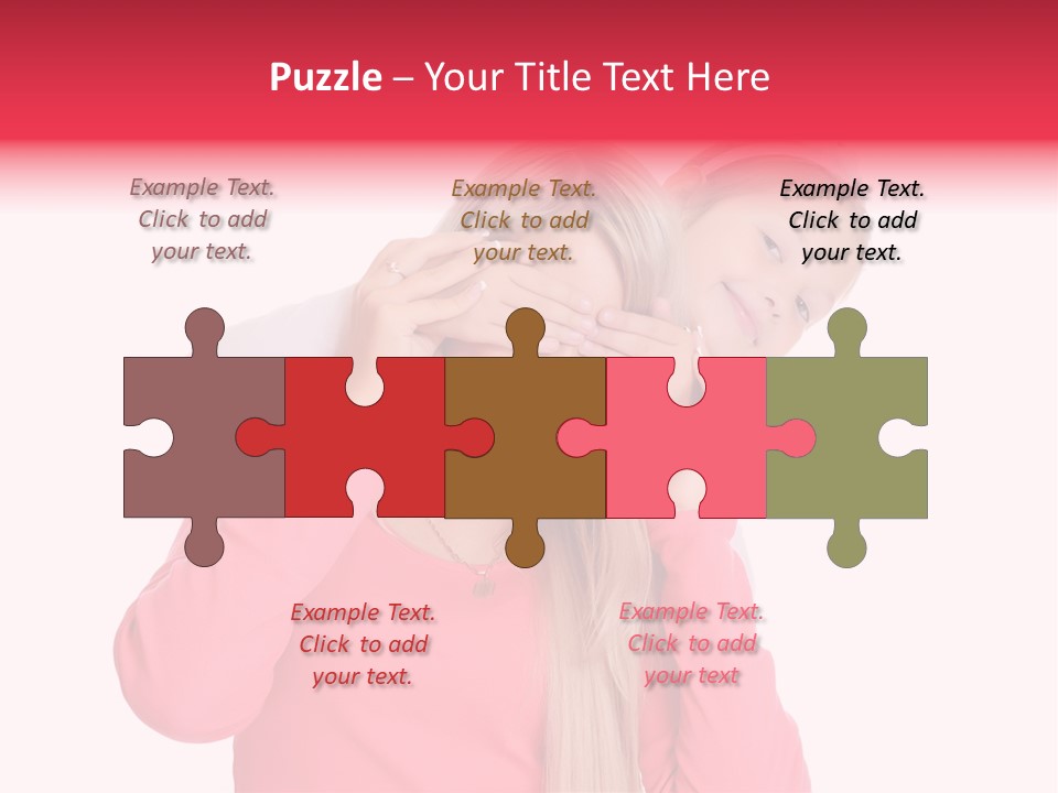 Two Child Laughing PowerPoint Template