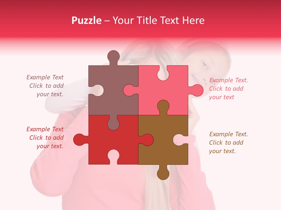 Two Child Laughing PowerPoint Template