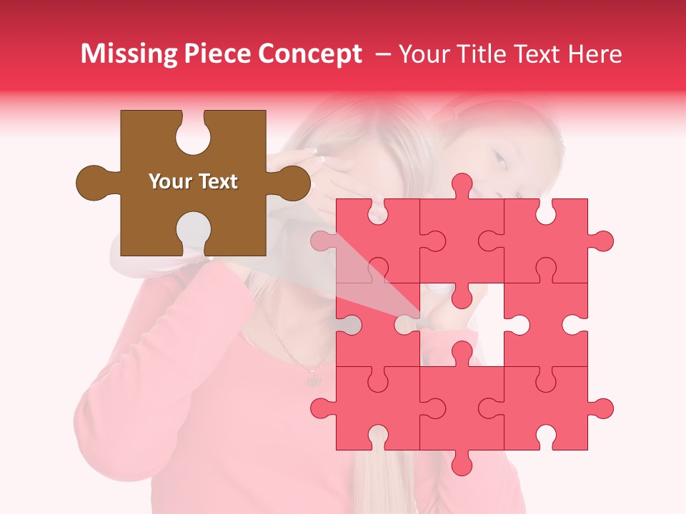 Two Child Laughing PowerPoint Template