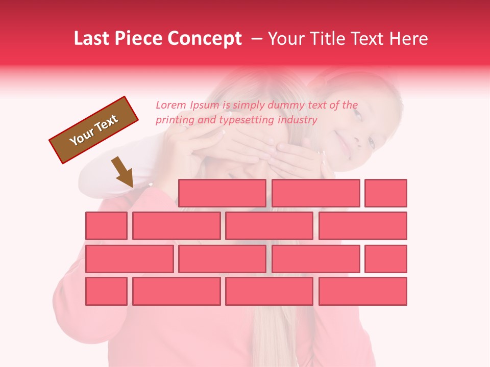 Two Child Laughing PowerPoint Template