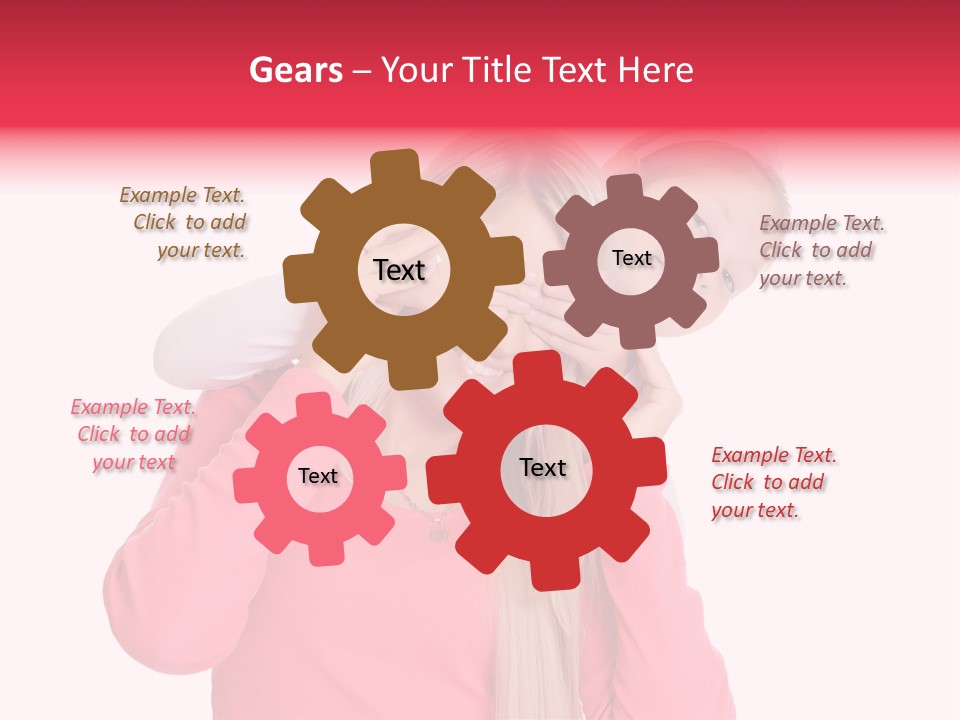 Two Child Laughing PowerPoint Template