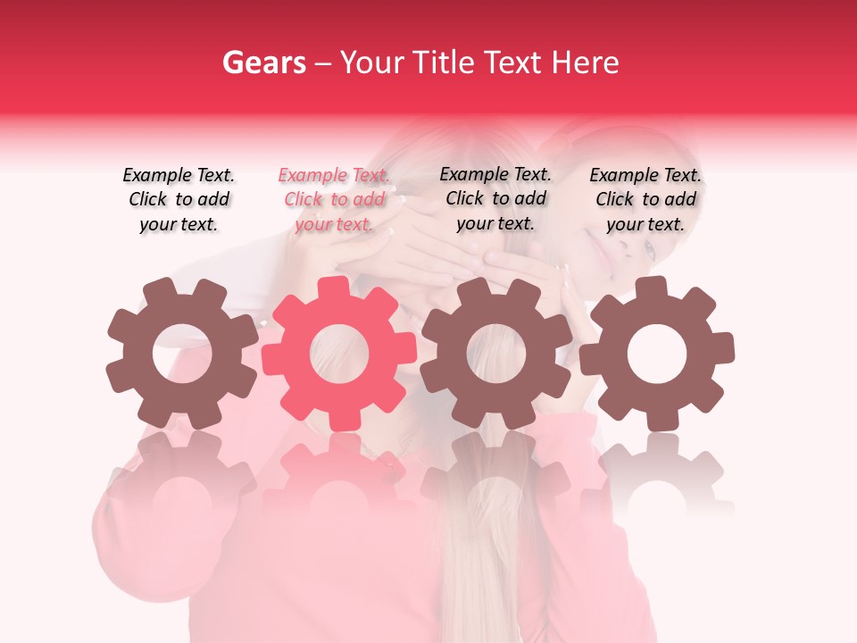 Two Child Laughing PowerPoint Template