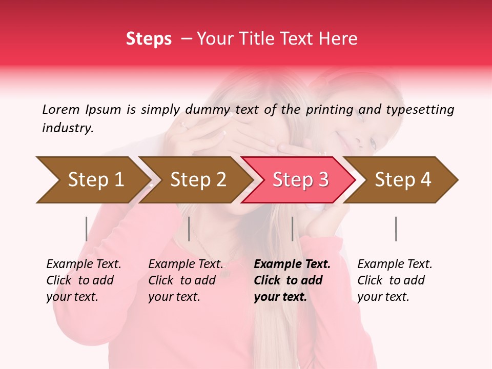 Two Child Laughing PowerPoint Template