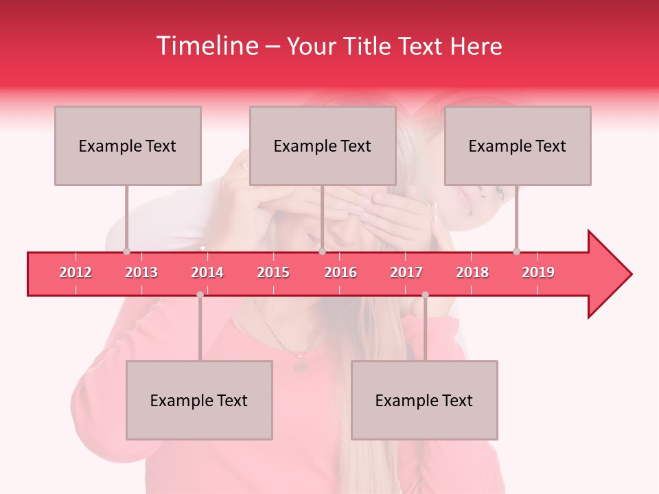 Two Child Laughing PowerPoint Template
