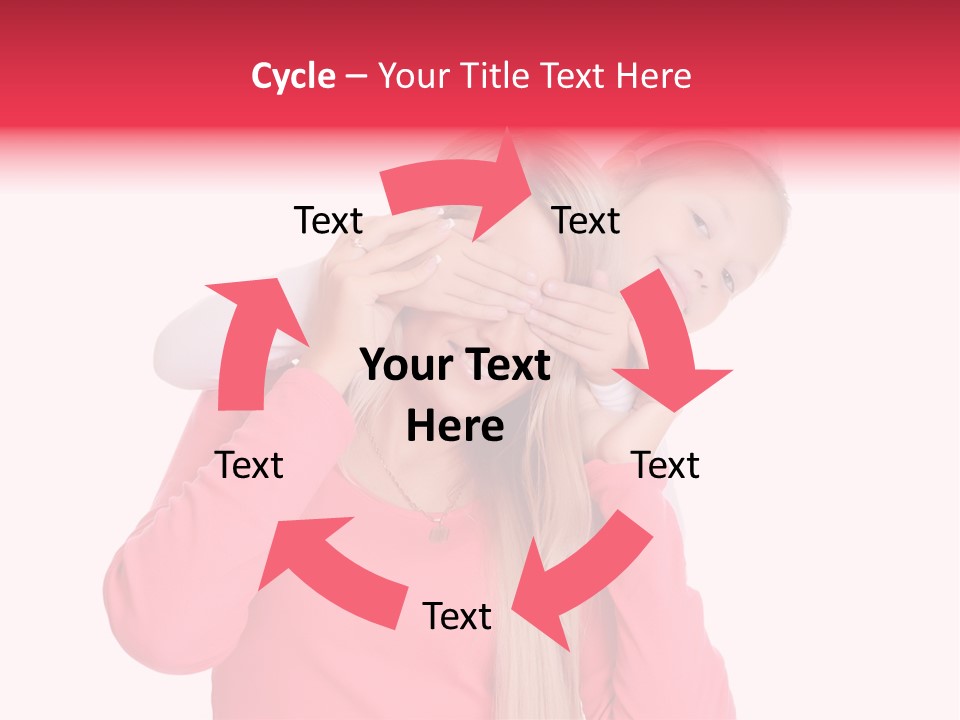 Two Child Laughing PowerPoint Template