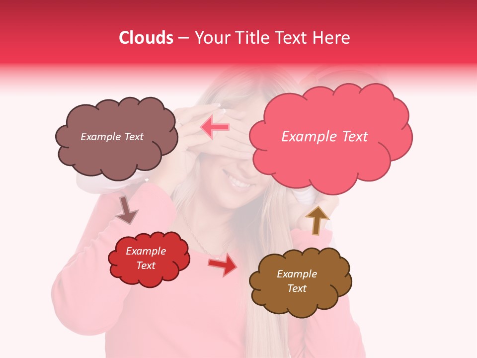 Two Child Laughing PowerPoint Template