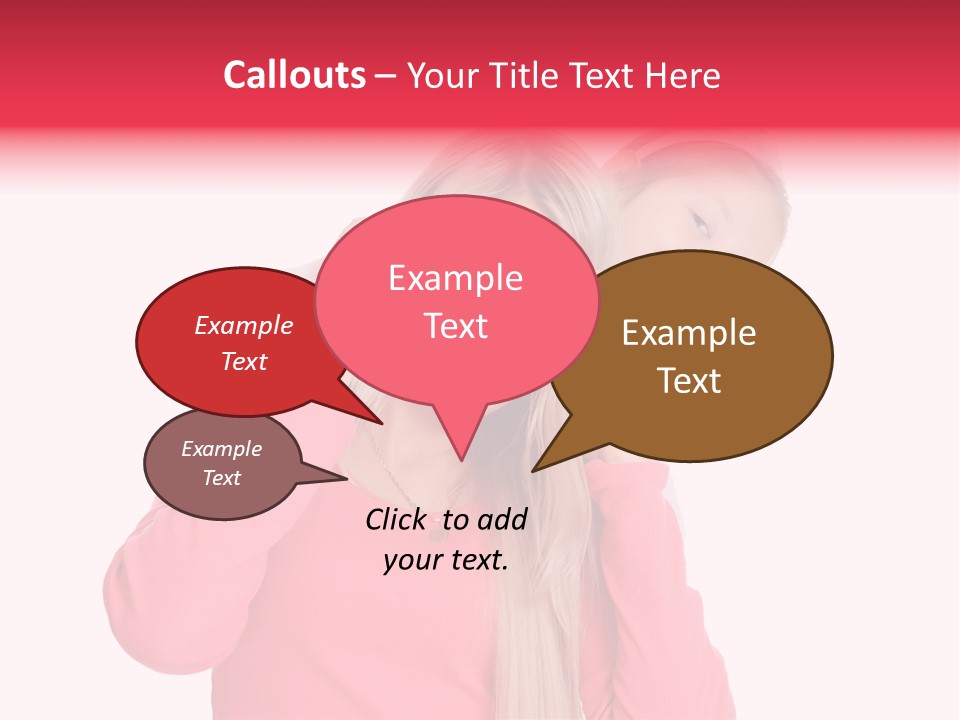 Two Child Laughing PowerPoint Template