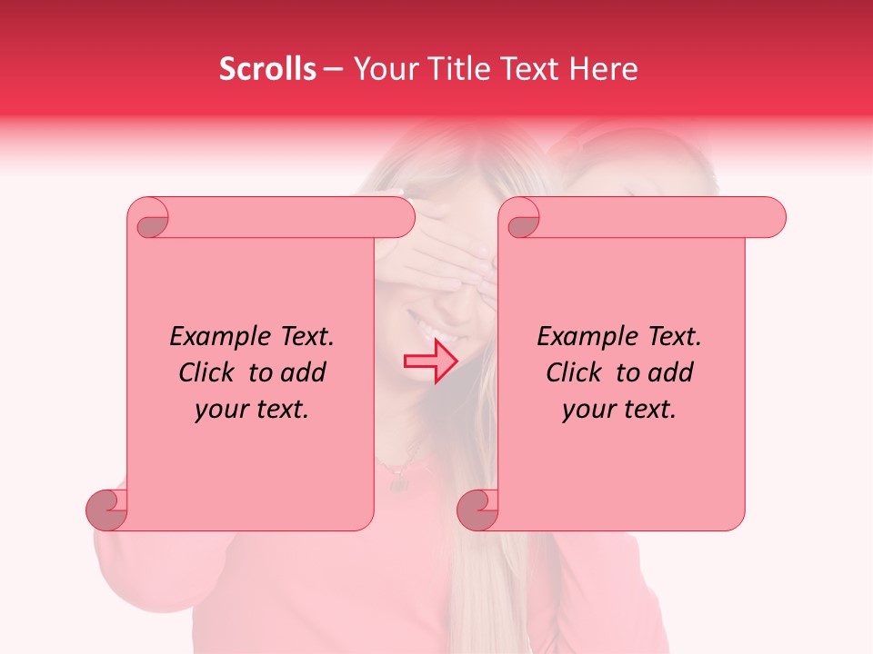 Two Child Laughing PowerPoint Template