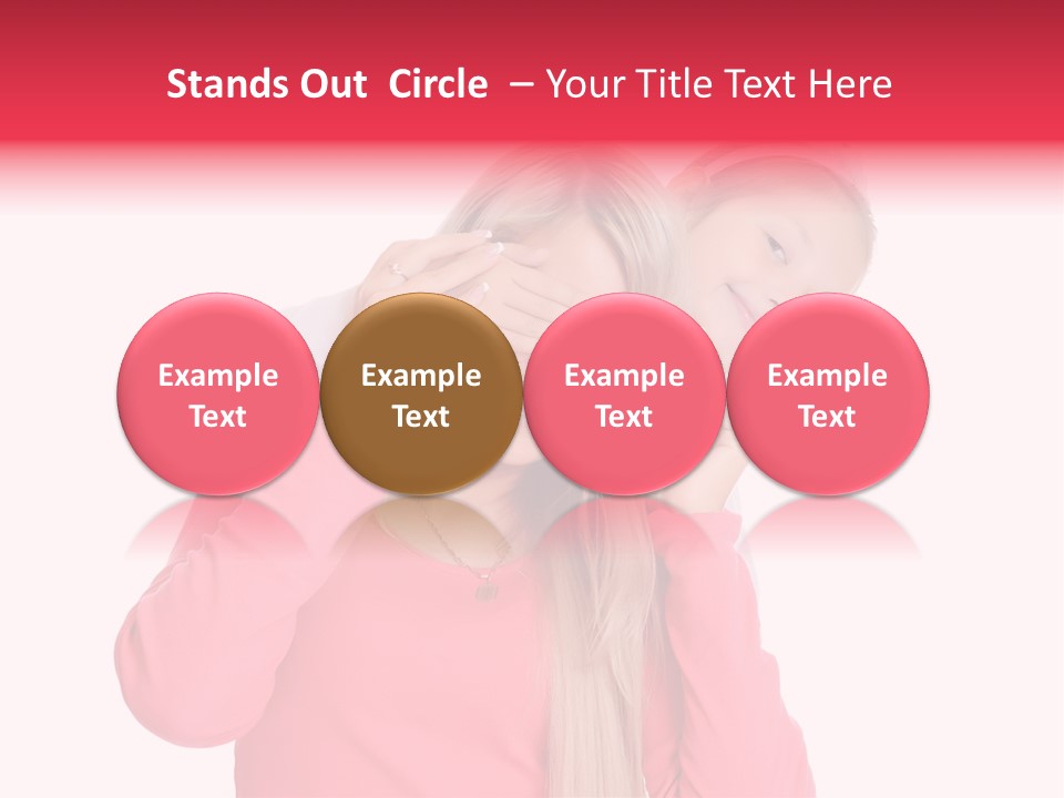 Two Child Laughing PowerPoint Template