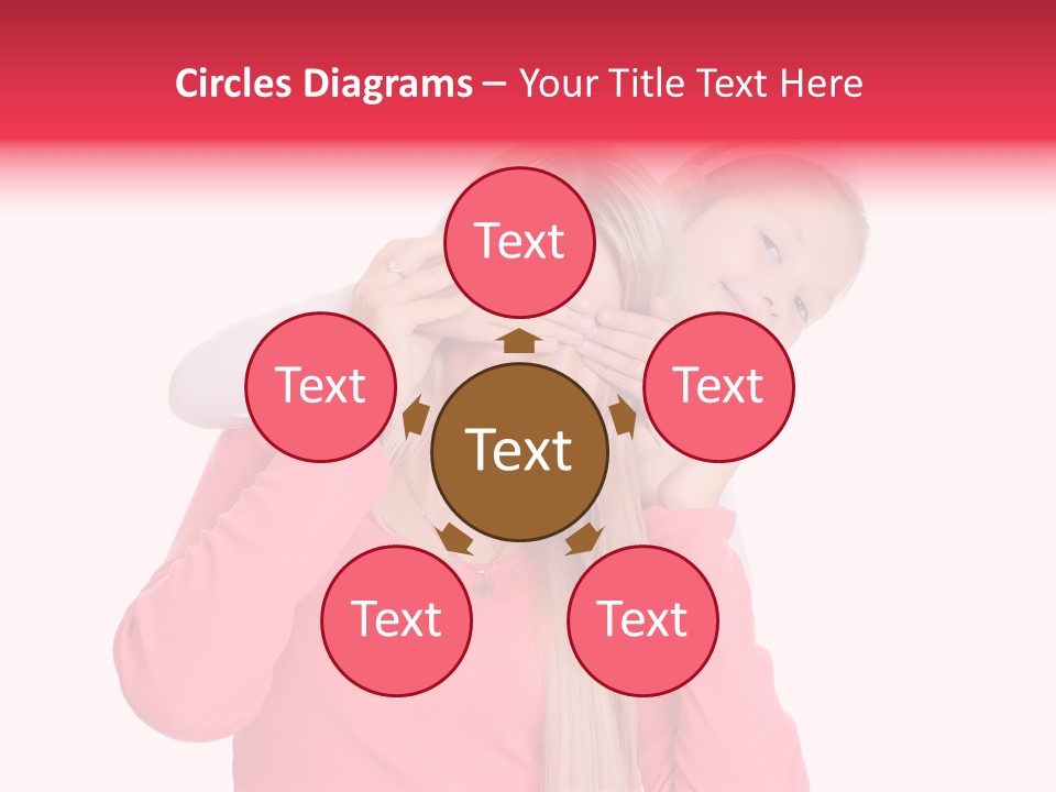 Two Child Laughing PowerPoint Template