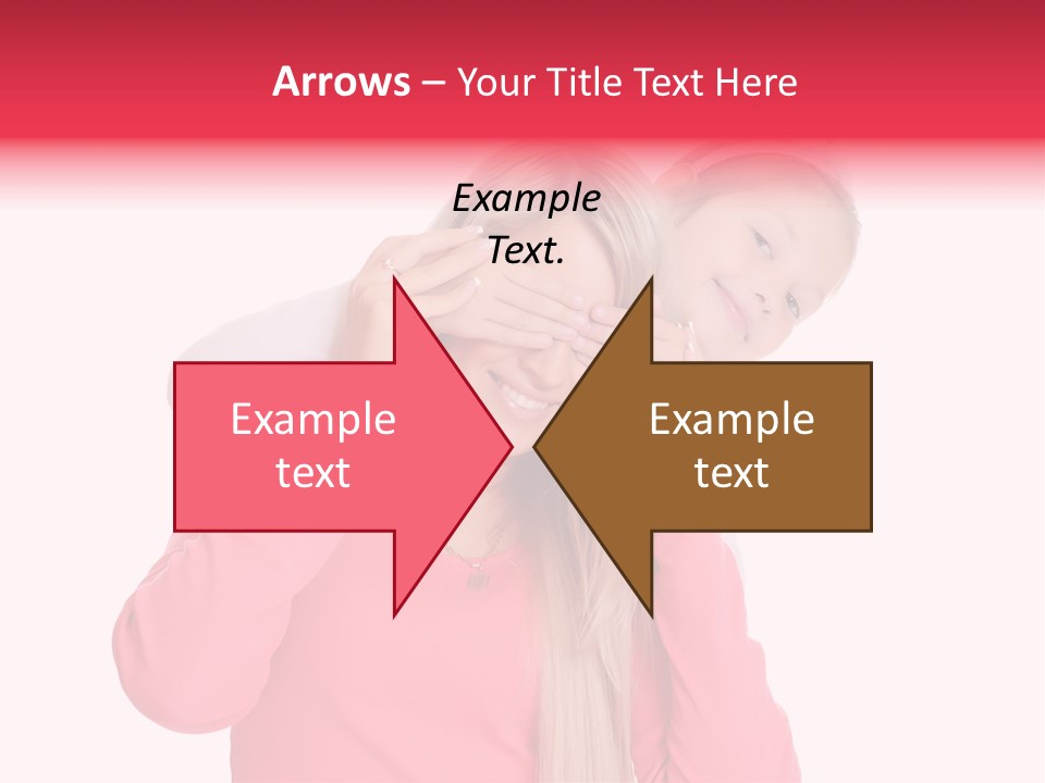 Two Child Laughing PowerPoint Template