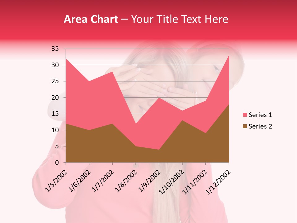 Two Child Laughing PowerPoint Template