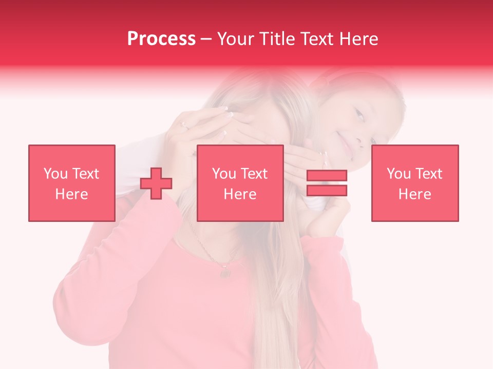 Two Child Laughing PowerPoint Template