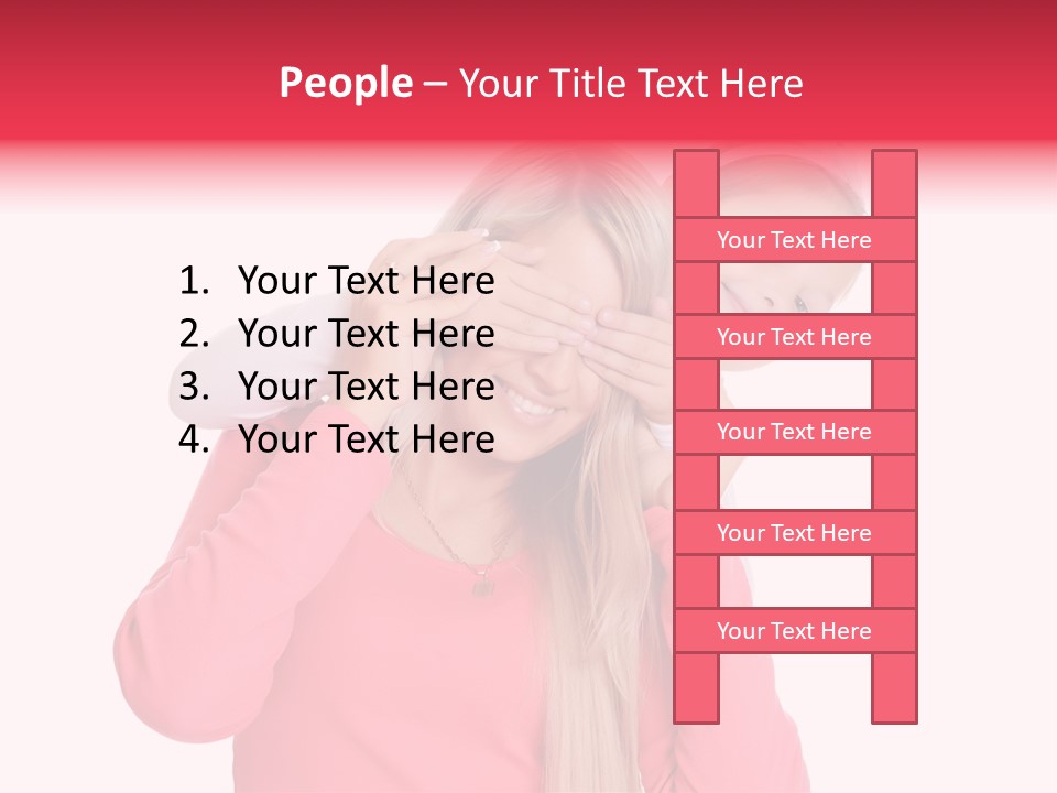 Two Child Laughing PowerPoint Template