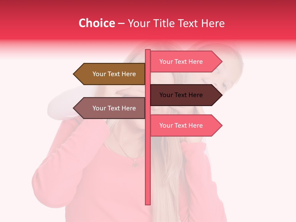 Two Child Laughing PowerPoint Template