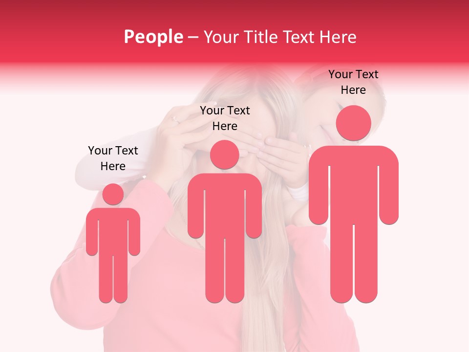 Two Child Laughing PowerPoint Template