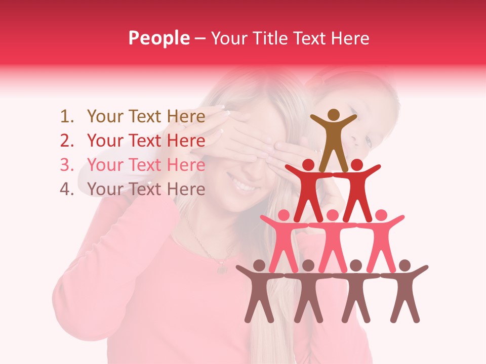 Two Child Laughing PowerPoint Template