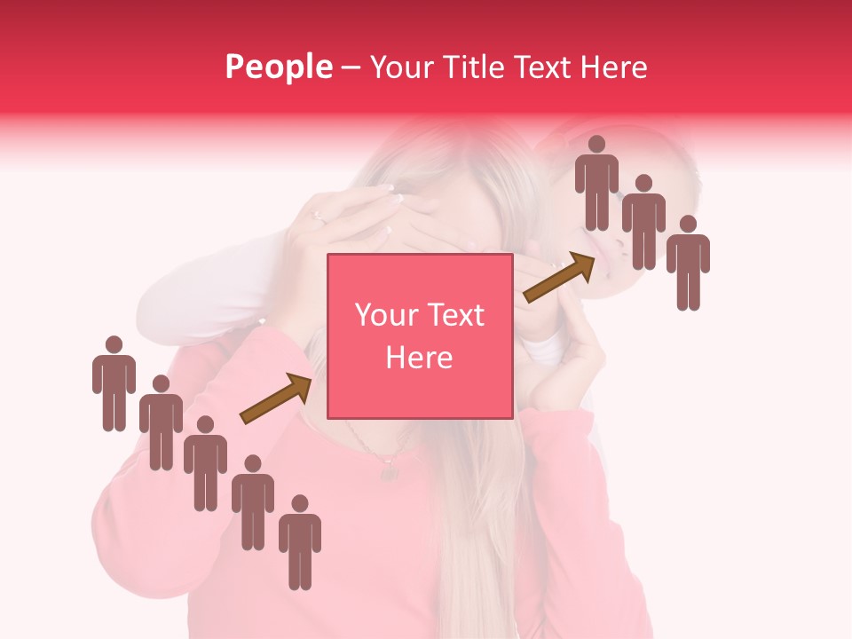 Two Child Laughing PowerPoint Template