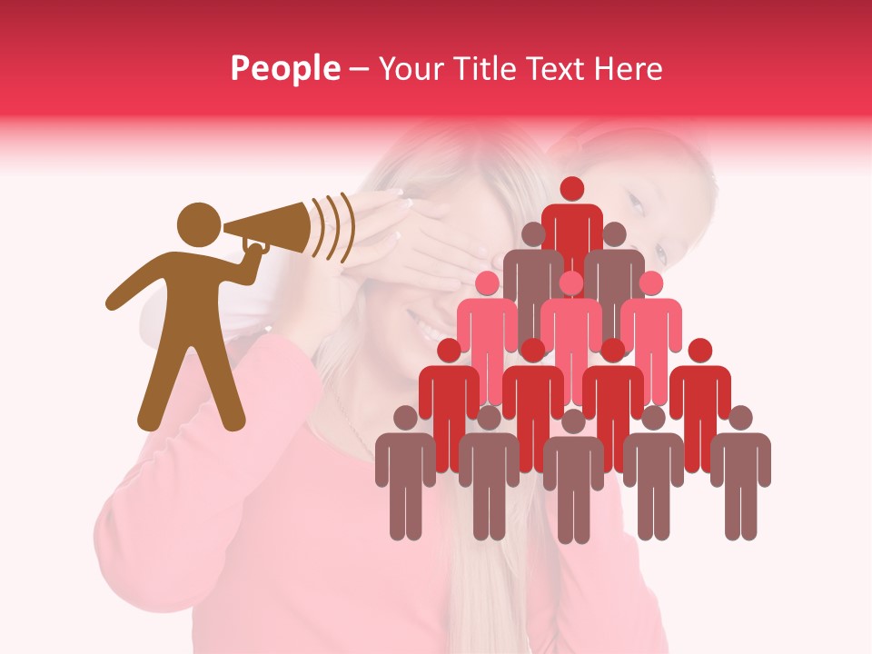 Two Child Laughing PowerPoint Template