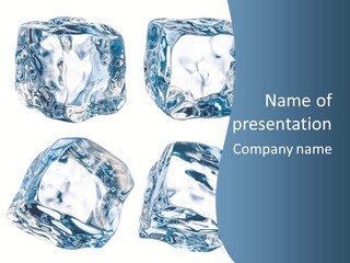 Drip Clear Square PowerPoint Template