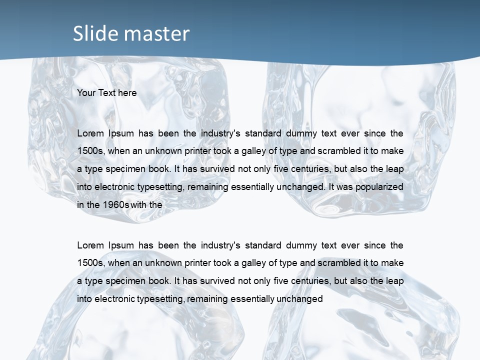 Drip Clear Square PowerPoint Template