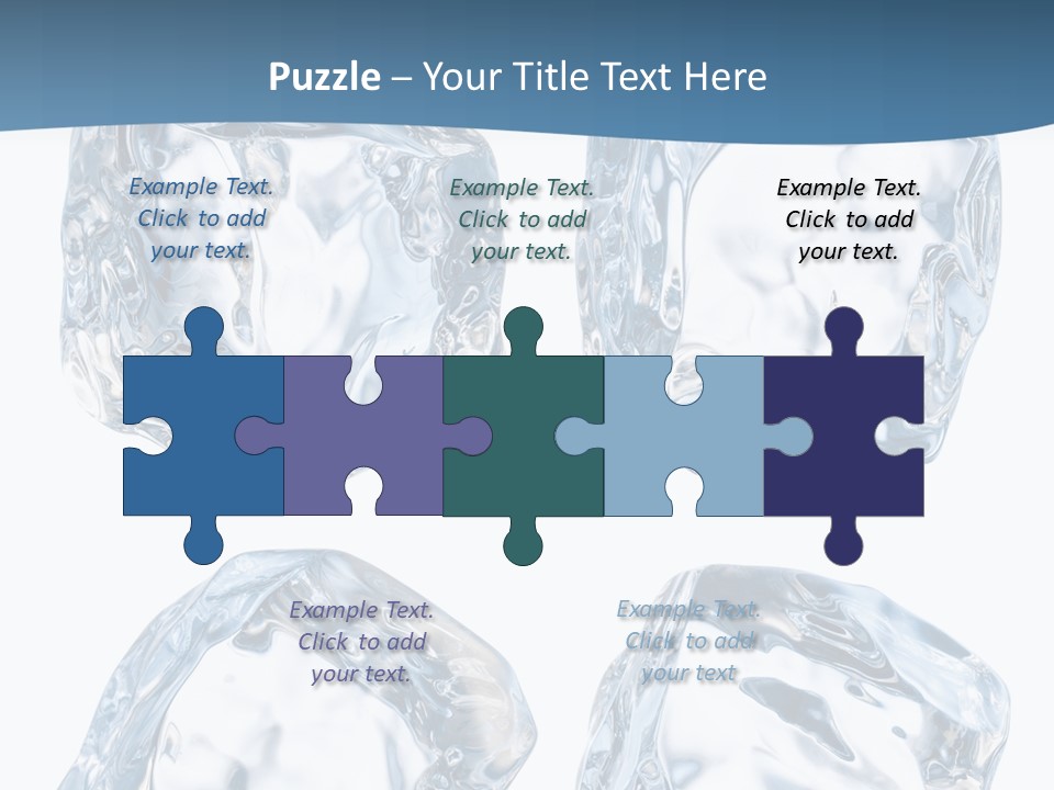 Drip Clear Square PowerPoint Template