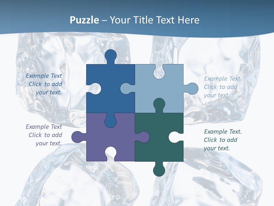 Drip Clear Square PowerPoint Template