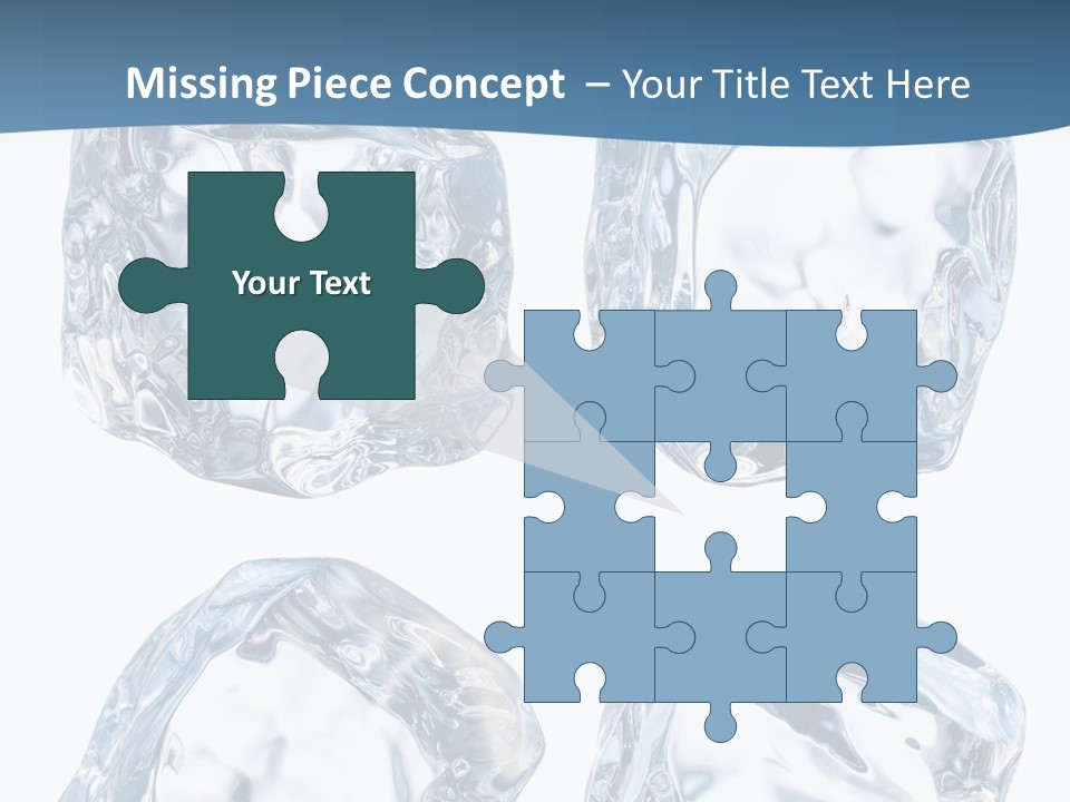 Drip Clear Square PowerPoint Template