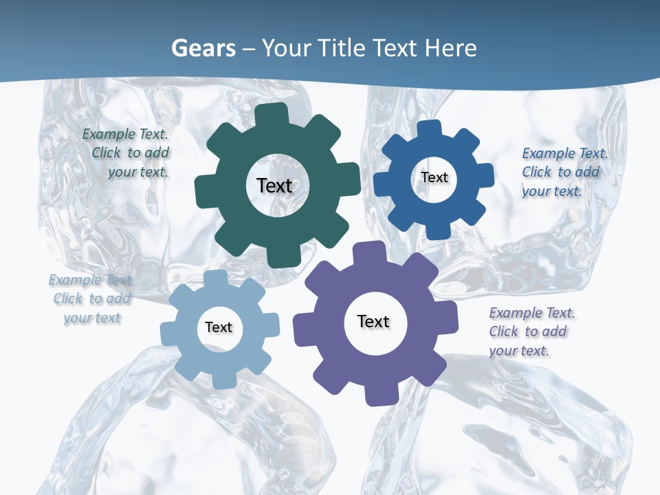 Drip Clear Square PowerPoint Template