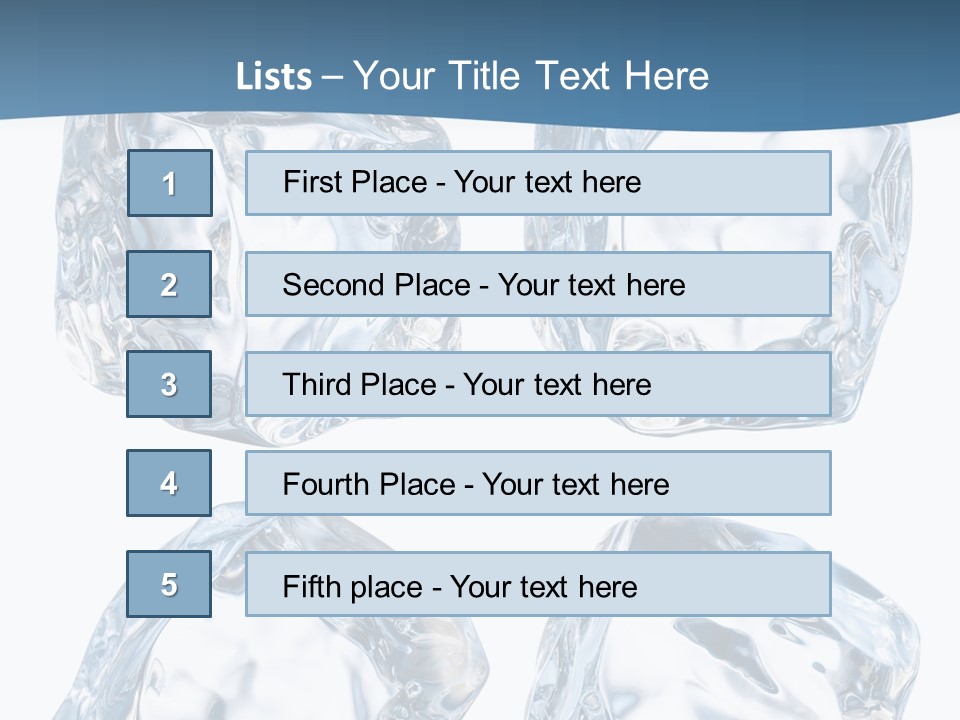 Drip Clear Square PowerPoint Template