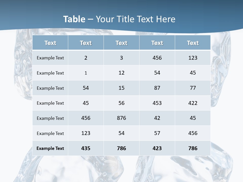 Drip Clear Square PowerPoint Template