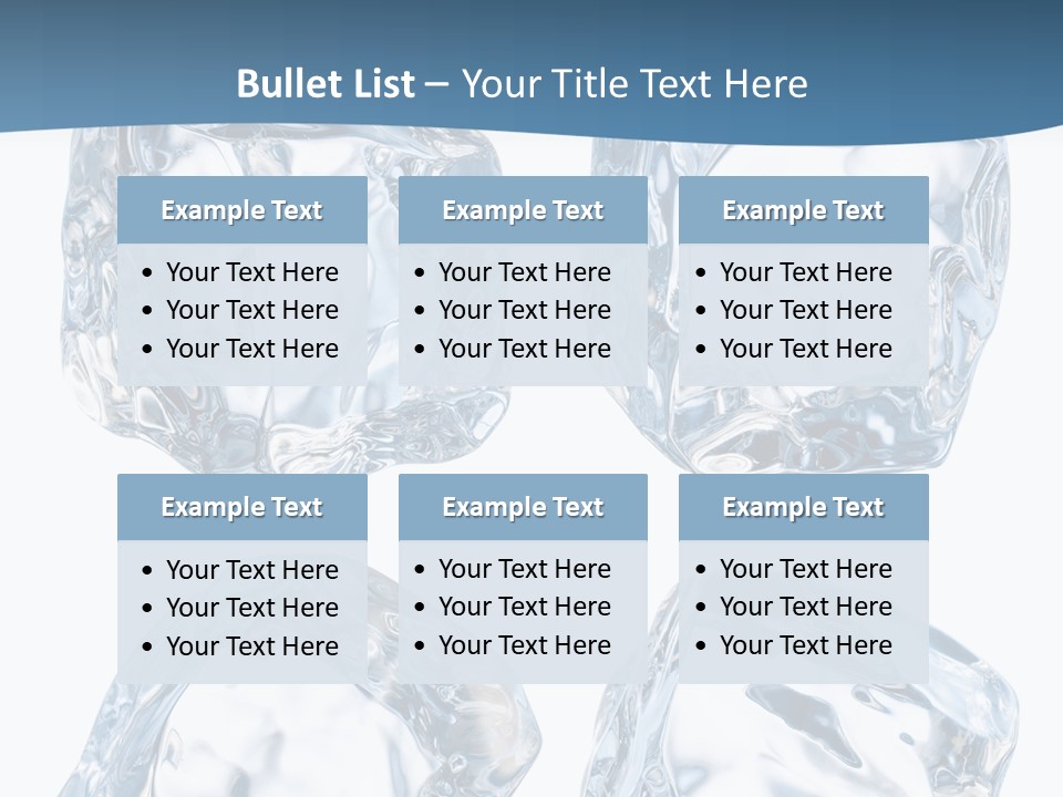 Drip Clear Square PowerPoint Template