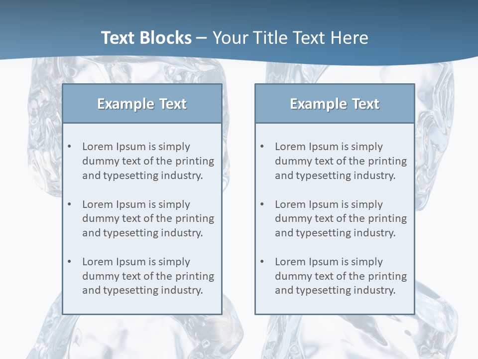 Drip Clear Square PowerPoint Template