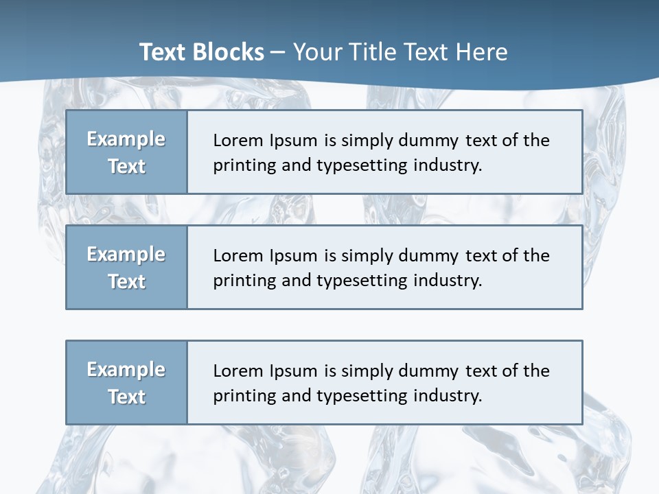 Drip Clear Square PowerPoint Template