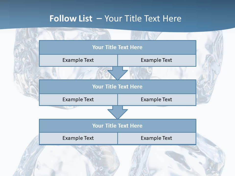 Drip Clear Square PowerPoint Template