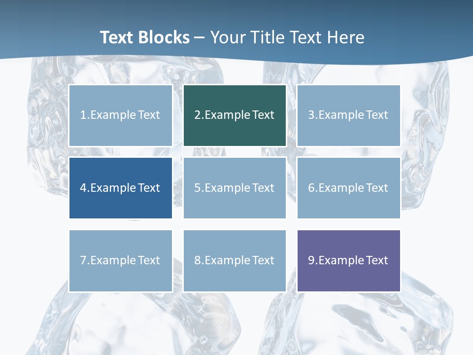 Drip Clear Square PowerPoint Template